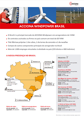One page ACCIONA Windpower Brasil